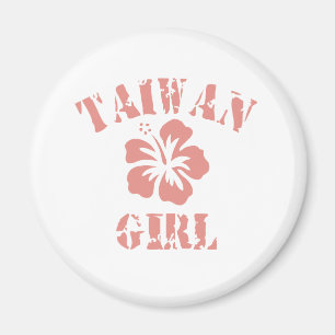 Taiwan Pink Girl Magnet