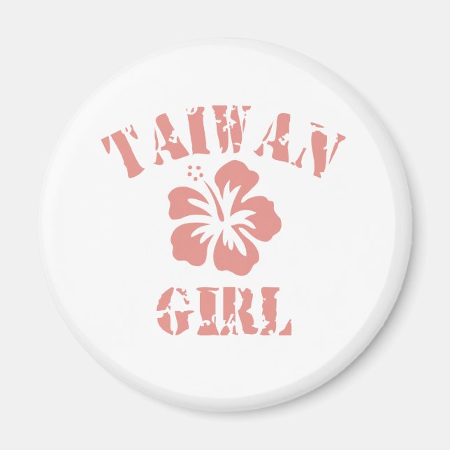 Taiwan Pink Girl Magnet (Front)