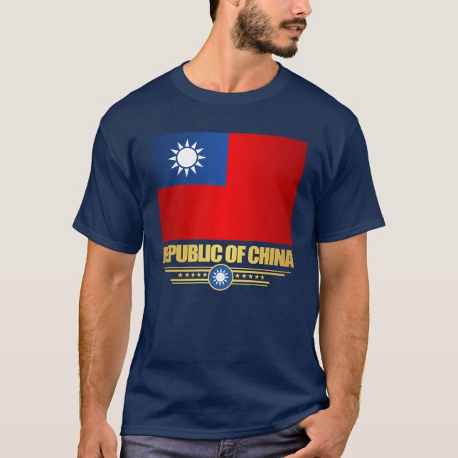 Taiwan (Republic of China) Flag Shirts (Front)