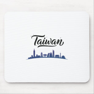 Taiwan Skyline Travel Vacation Outfits Mouse Mat