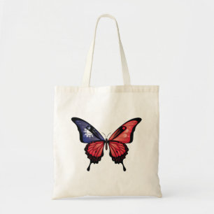 Taiwan Swallowtail Butterfly Flag Sticker Tote Bag
