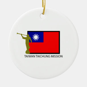 TAIWAN TAICHUNG MISSION LDS CTR CERAMIC TREE DECORATION