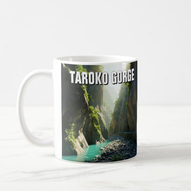Taiwan Taroko Gorge Travel Coffee Mug (Left)