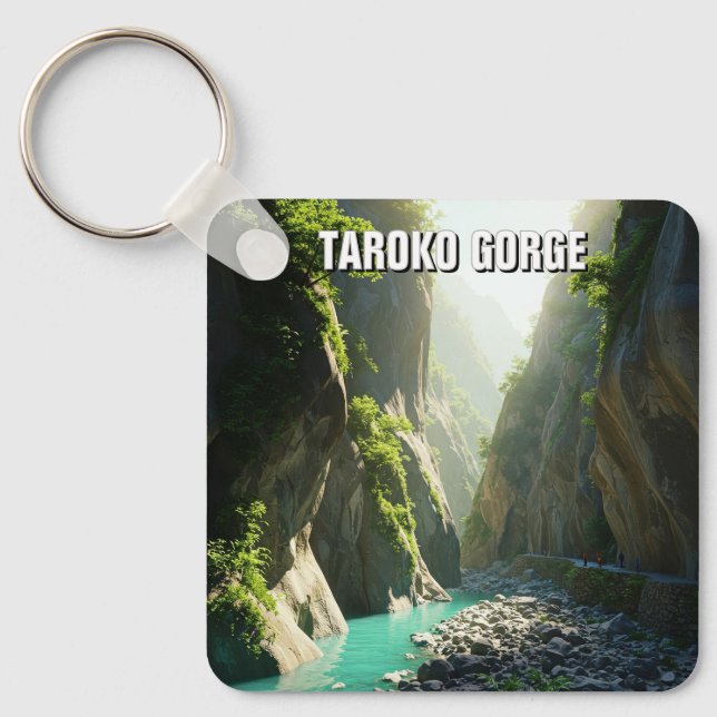Taiwan Taroko Gorge Travel Key Ring (Front)