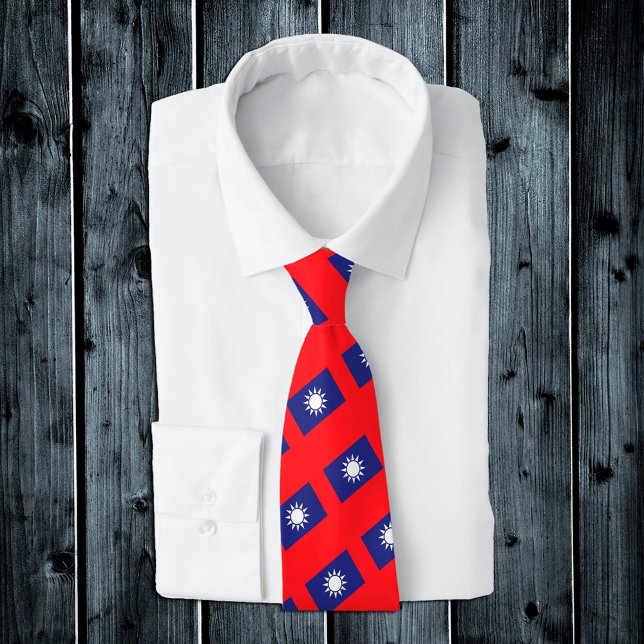 Taiwan Ties, fashion Taiwanese Flag, business Tie (Creator Uploaded)