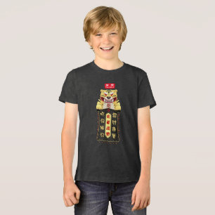 Taiwan Tiger God Charm 虎爺 black Tri-Blend Shirt