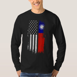 Taiwanese American Flag - Pride Taiwan USA T-Shirt