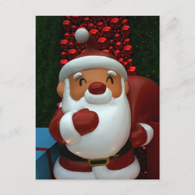 Taiwanese Father Christmas Holiday Postcard (Front)