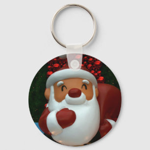 Taiwanese Father Christmas Key Ring