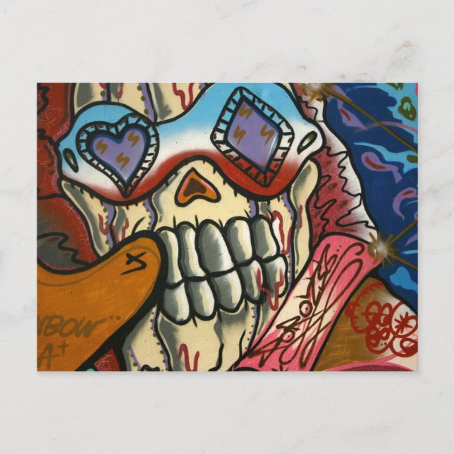Taiwanese graffiti, Taipei, Taiwan Postcard (Front)
