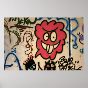 Taiwanese graffiti, Taipei, Taiwan Poster