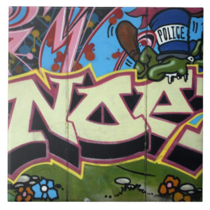 Taiwanese graffiti, Taipei, Taiwan Tile