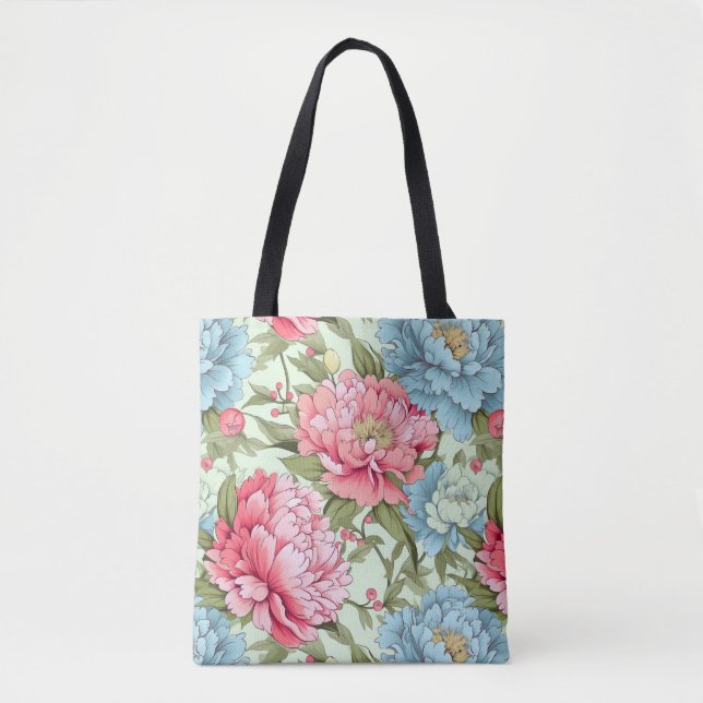 Taiwanese Peonies Tote Bag (Front)