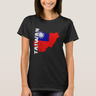 Taiwanese Pride Vintage Taiwanese Roots Taiwan Fla T-Shirt