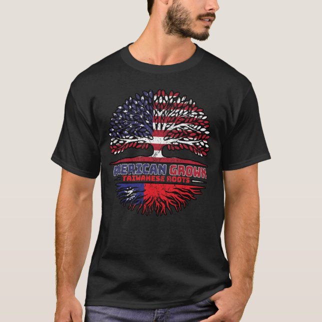Taiwanese Taiwan US American USA United States T-Shirt (Front)