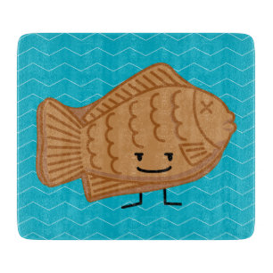 Taiyaki Japanese Fish-Shaped Cake Festival Food Cutting Board