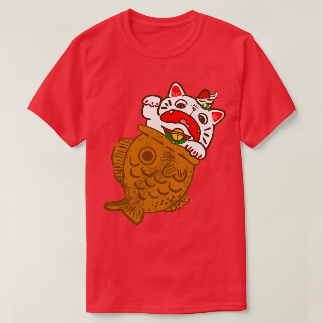 Taiyaki Neko  T-Shirt (Design Front)