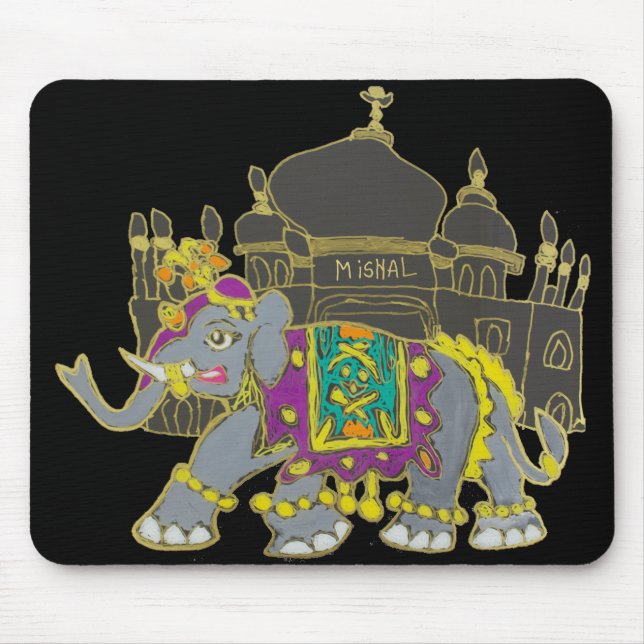 Taj Elephant Mouse Mat (Front)