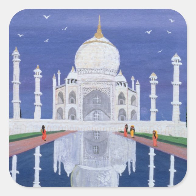 Taj Mahal 1995 Square Sticker (Front)