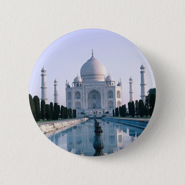Taj Mahal 6 Cm Round Badge (Front)
