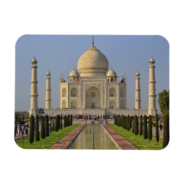 Taj Mahal, a mausoleum located in Agra, India, 2 Magnet (Horizontal)