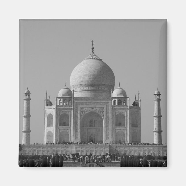 taj mahal b&w magnet (Front)