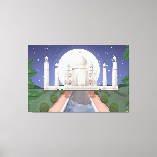 Taj Mahal Canvas Print (Front)