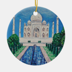 Taj Mahal Ceramic Tree Decoration