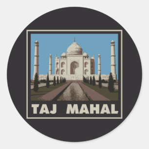 Taj Mahal Classic Round Sticker