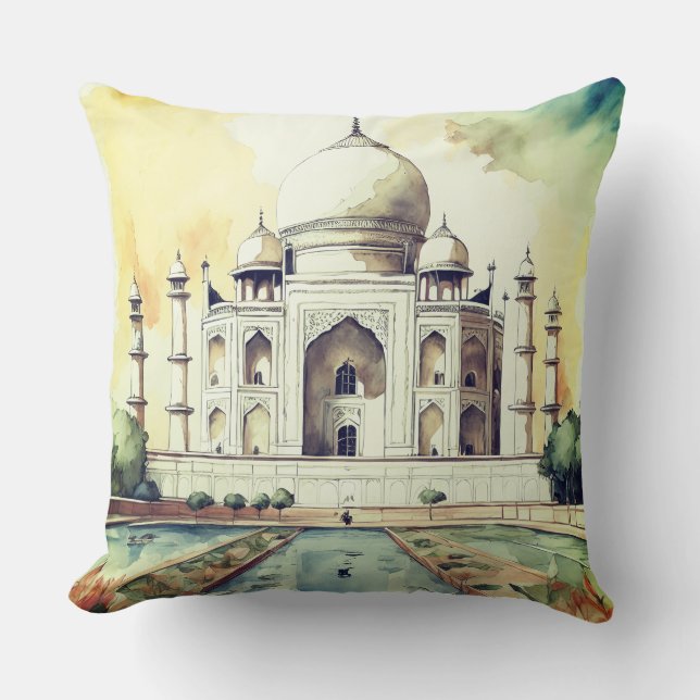 Taj Mahal Cushion (Front)