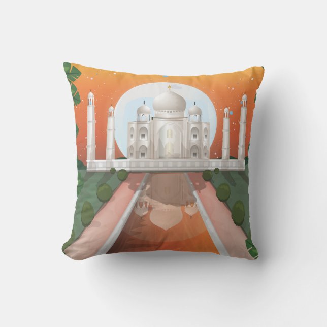 Taj Mahal Cushion (Front)