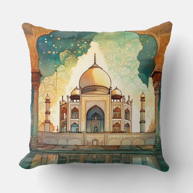 Taj Mahal Cushion (Front)