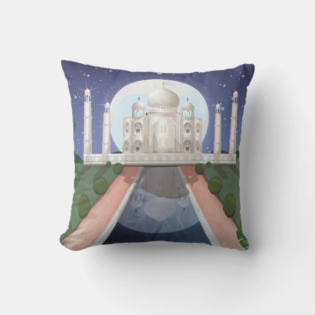 Taj Mahal Cushion (Front)