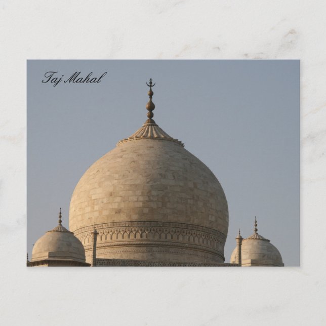 taj mahal domes postcard (Front)