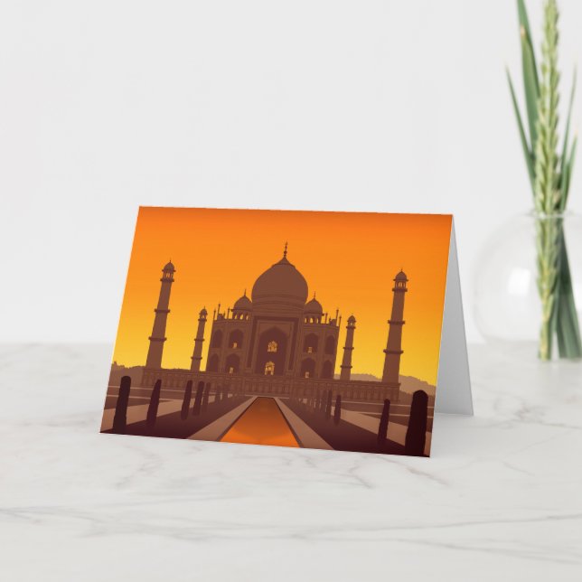 Taj Mahal Greeting Card (Front)