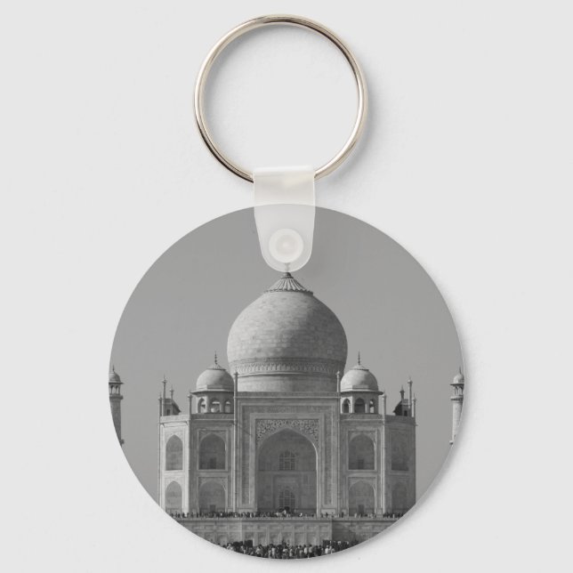 taj mahal grey key ring (Front)