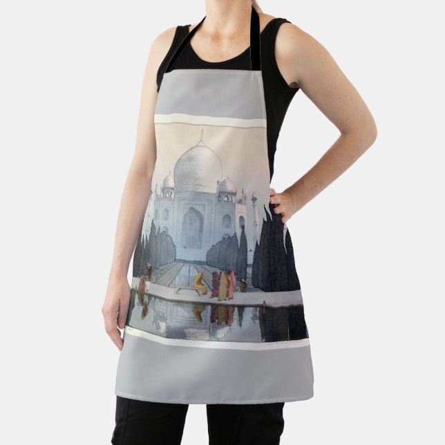 Taj Mahal, Hiroshi Yoshida, Woodcut Apron (Insitu)