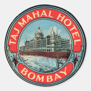 Taj Mahal Hotel Bombay Luggage Tag