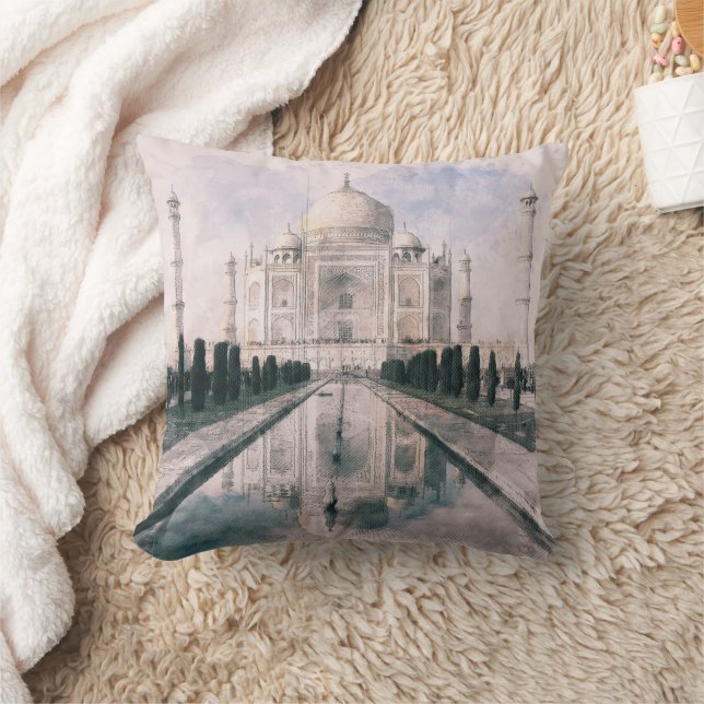 Taj Mahal, India Cushion (Blanket)