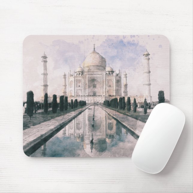 Taj Mahal, India Mouse Mat (With Mouse)