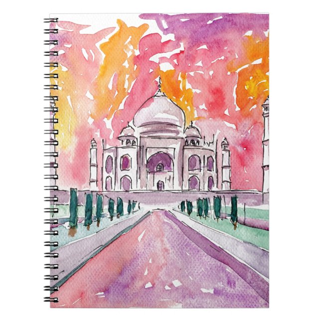 Taj Mahal India Notebook (Front)