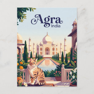 Taj Mahal India Postcard