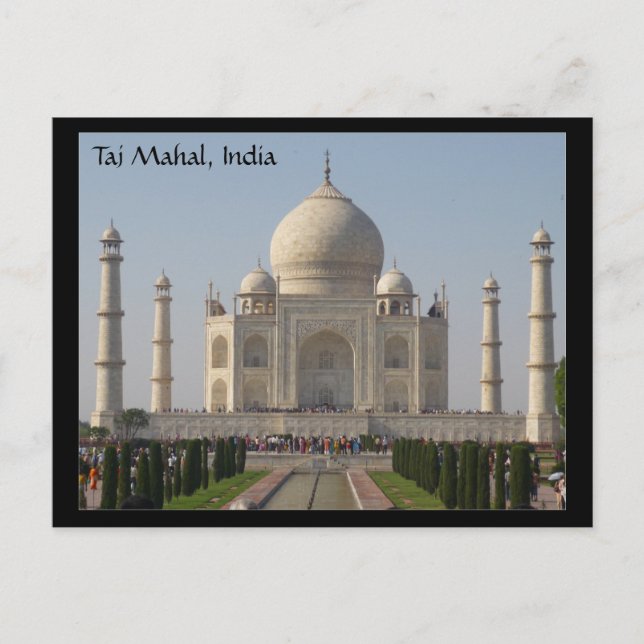 taj mahal india postcard (Front)