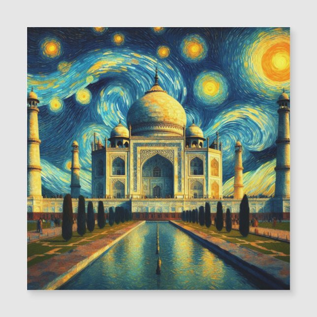 Taj Mahal India Starry Night (Front)
