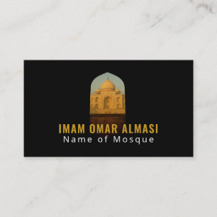 Taj Mahal, Islamic, Religious Business Card