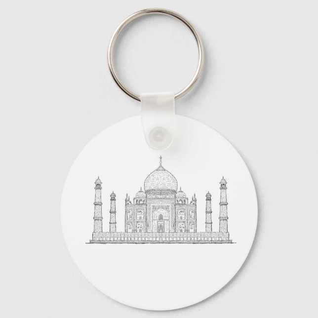 taj mahal key ring (Front)