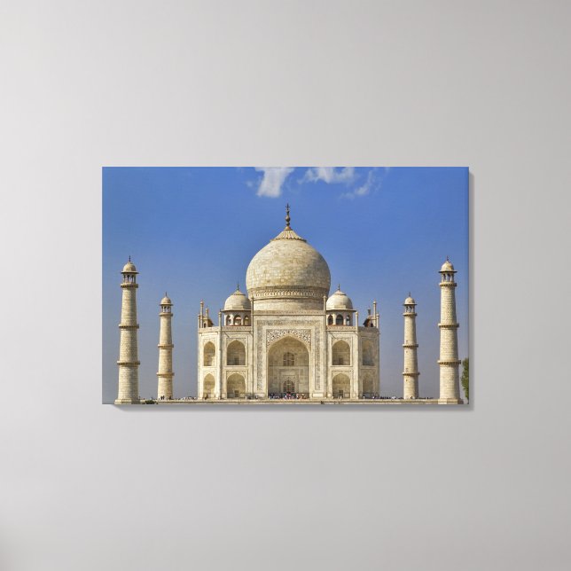 Taj Mahal mausoleum / Agra, India Canvas Print (Front)