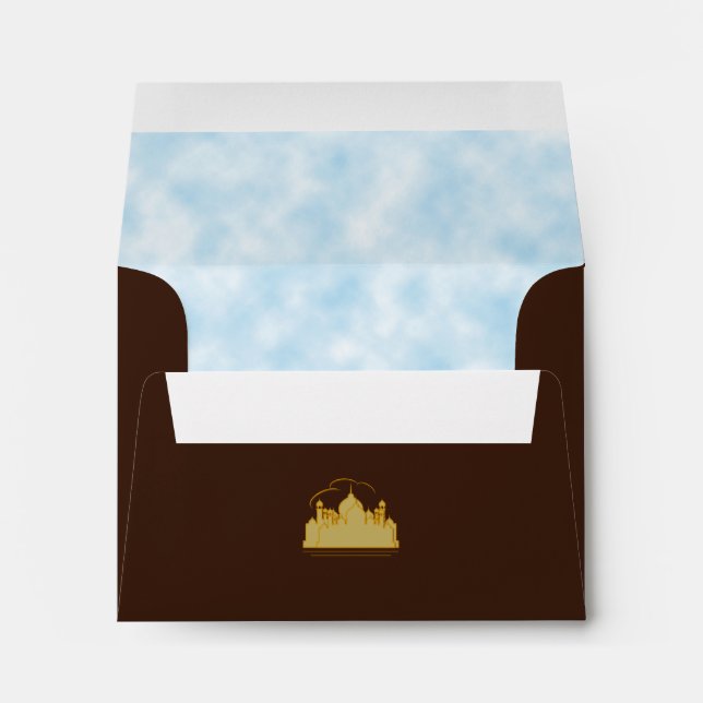 Taj Mahal - Oriental Bohemian Style Envelope (Back (Bottom))