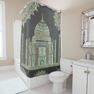 Taj Mahal - Oriental Bohemian Style Shower Curtain