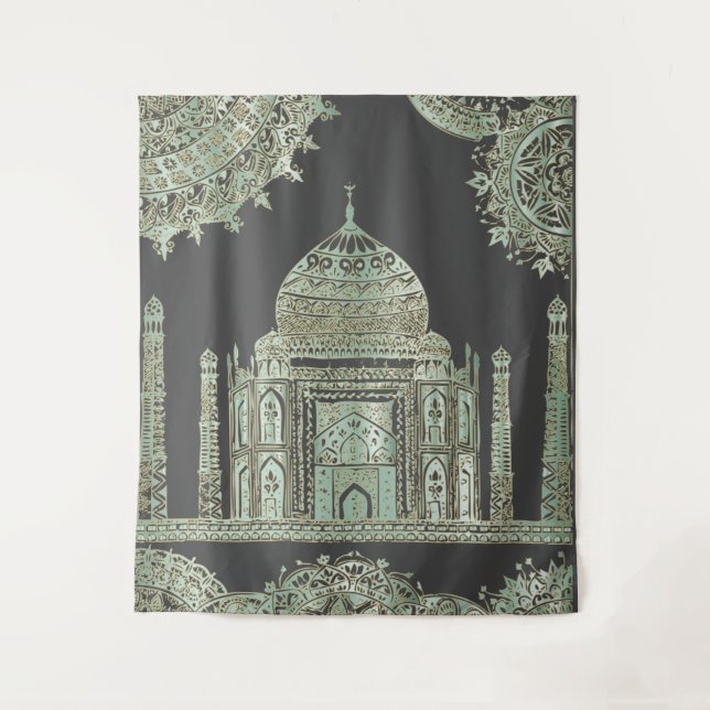 Taj Mahal - Oriental Bohemian Style Tapestry (Front)